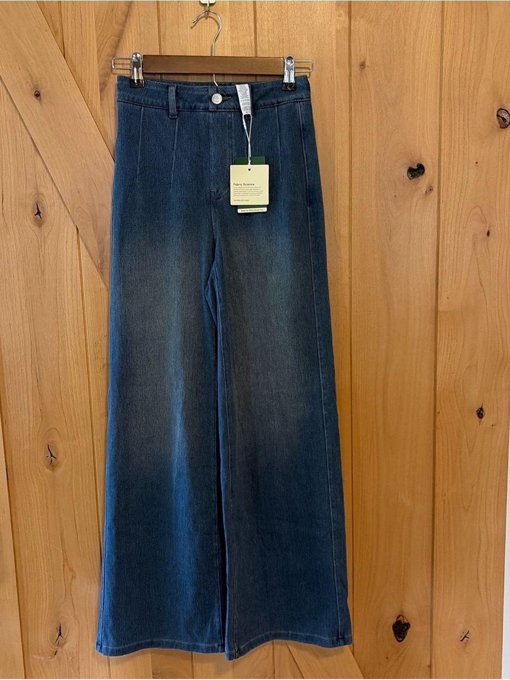NWT Halara Flex High Waisted Baggy Wide Leg Washed Casual Jeans Xs